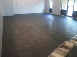 New commercial vinyl tile floor